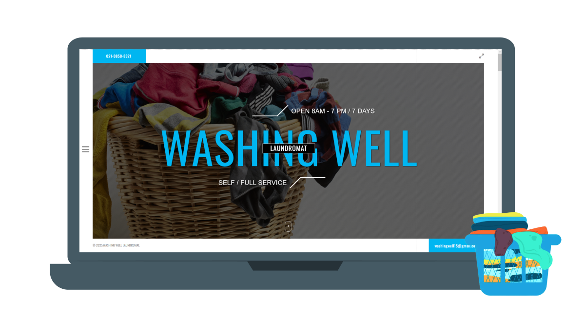 showing a website interface