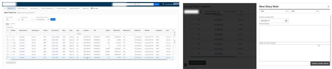 screenshot of web app POC