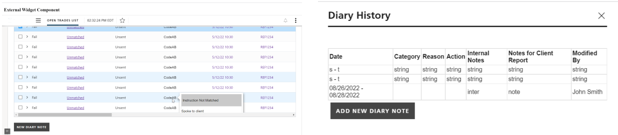 screenshot of web app POC