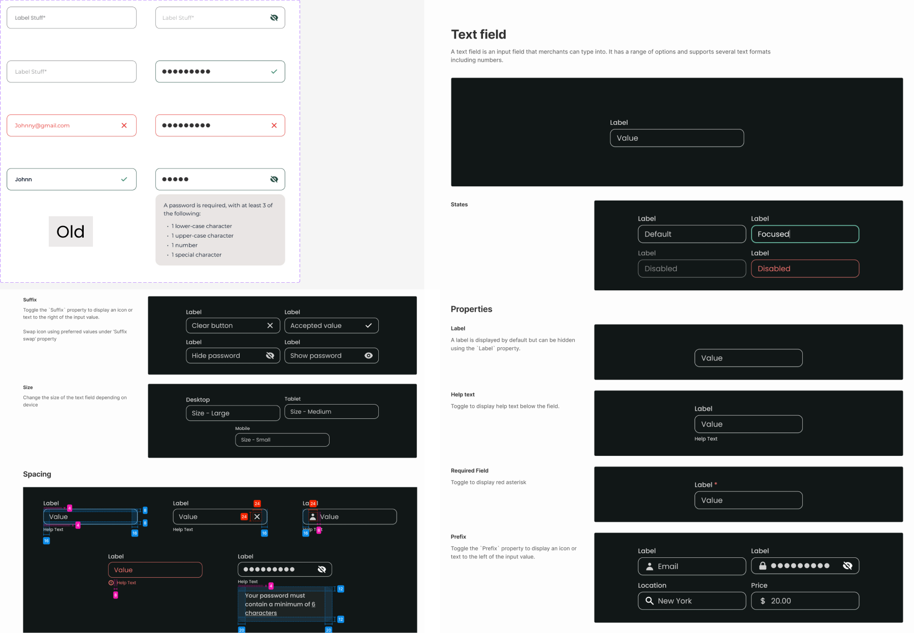 Input field component